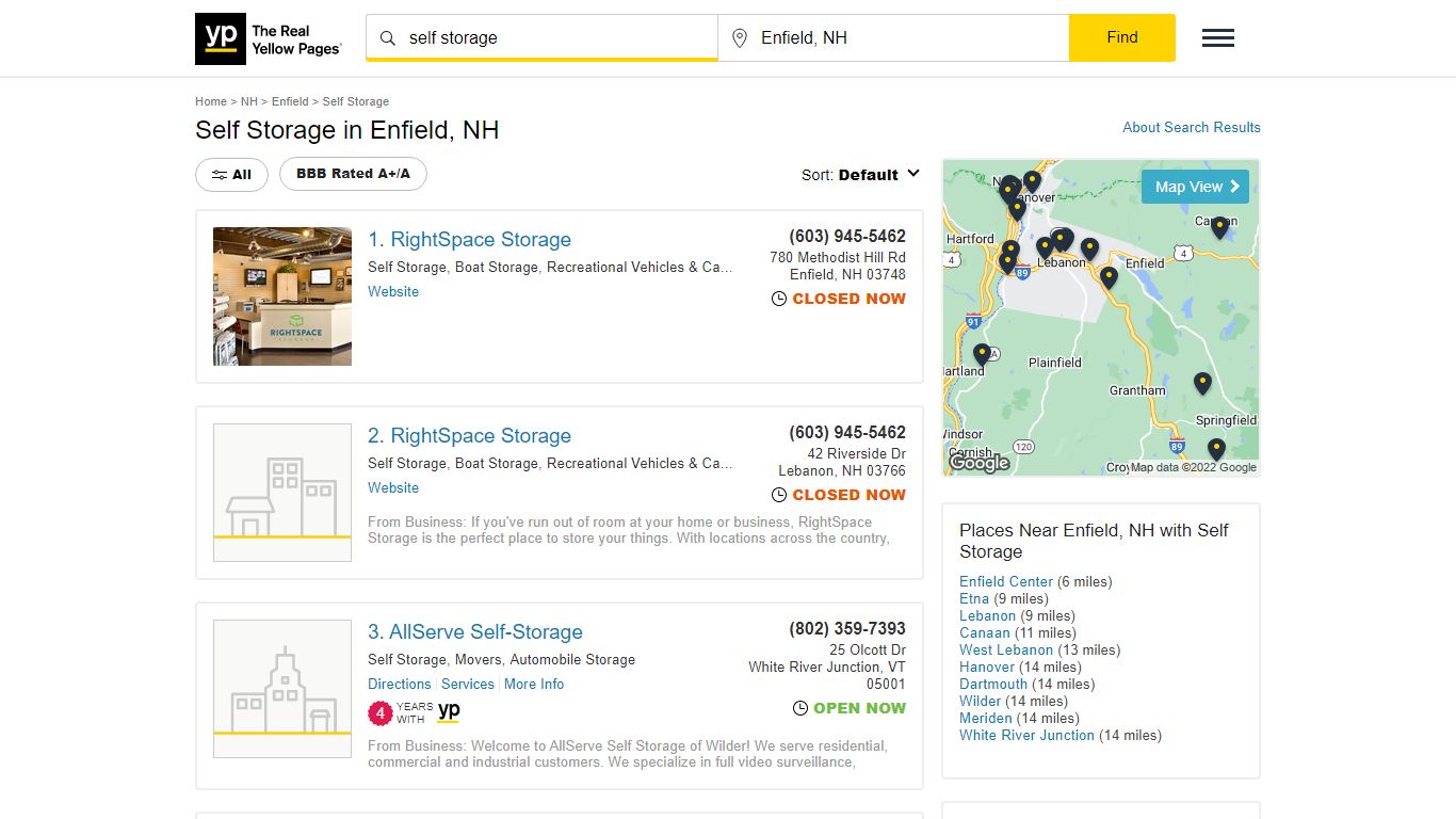 Best 18 Self Storage in Enfield, NH with Reviews - YP.com - Yellow Pages